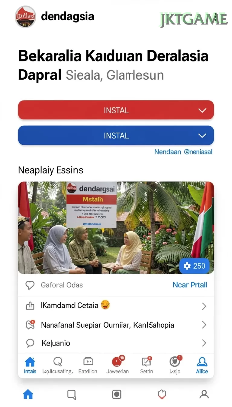 Cuplikan layar HARTASPIN — menu navigasi