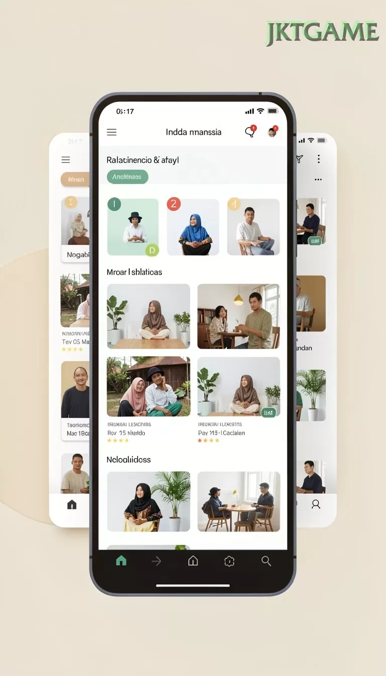 Cuplikan layar L777 — halaman utama