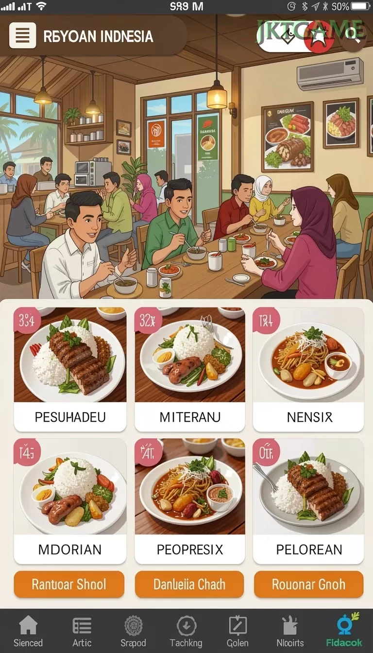 Cuplikan layar NAGA2000 — menu navigasi