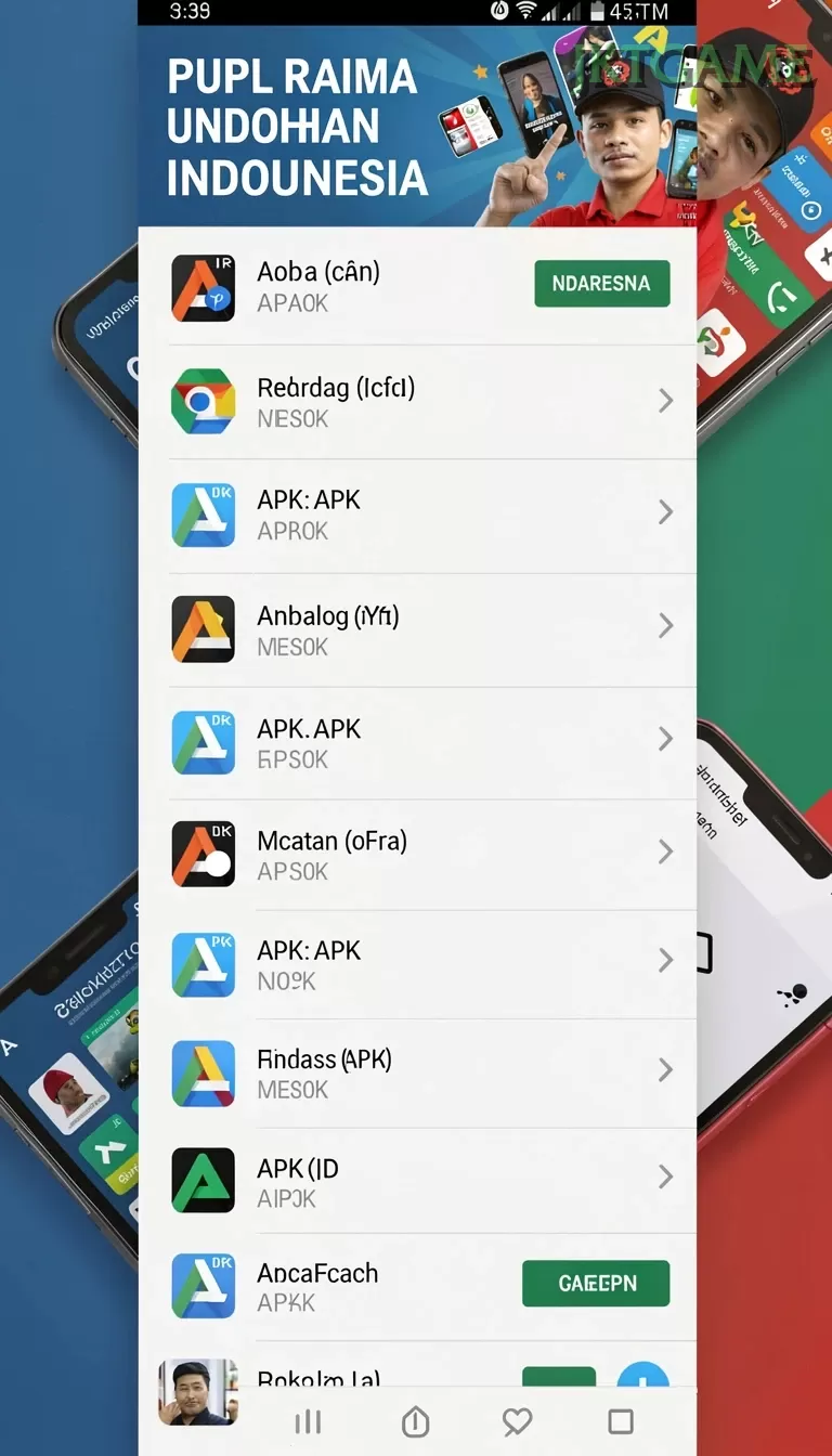 Cuplikan layar HOKIHEBAT — menu navigasi